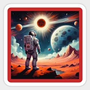 MARS AND THE STARS 10A Sticker